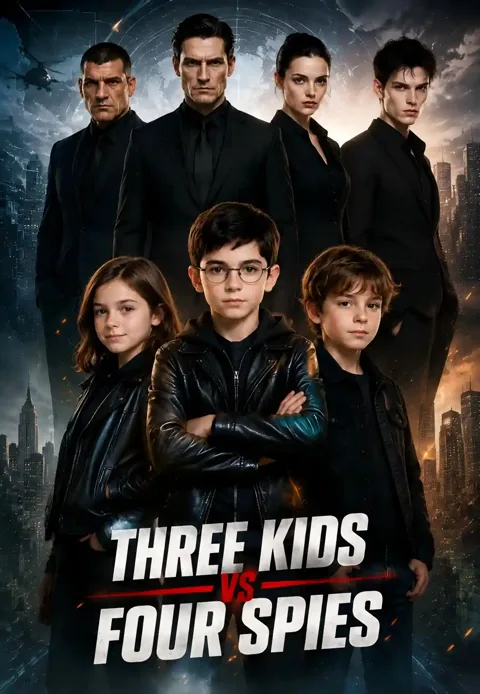 Three Kids vs Four Spies